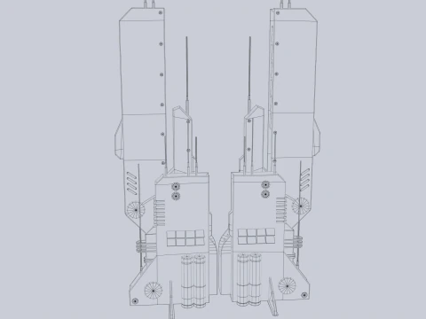 Futuristic building 3D Model