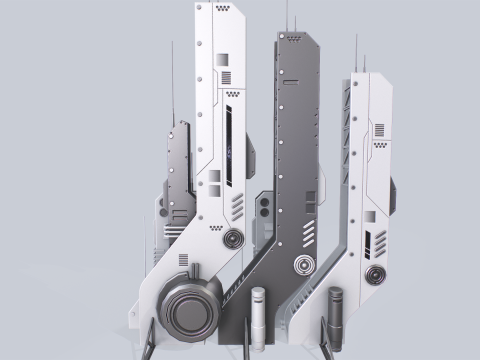 Futuristic building 3D-Modell