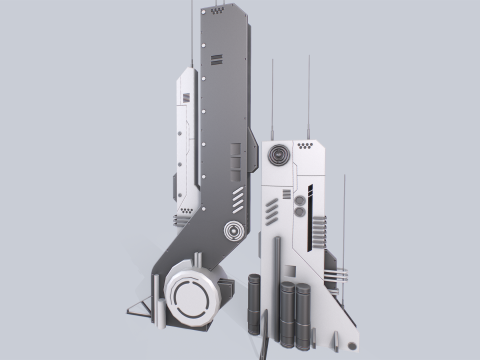 Futuristic building Model 3D