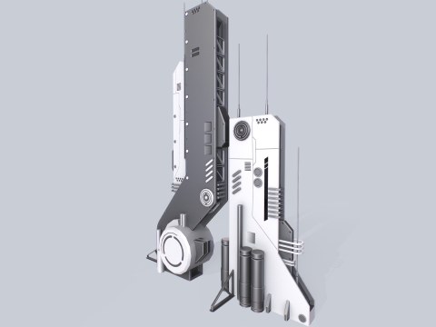 Futuristic building Model 3D