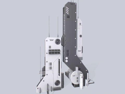 Futurystyczny budynek Model 3D