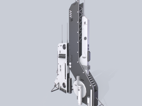 Futuristic building Model 3D