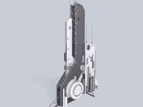 Futuristic building Model 3D