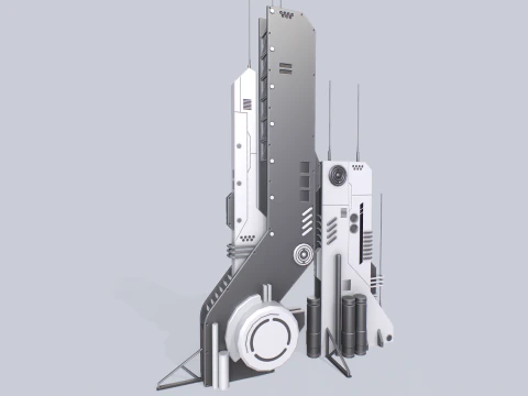 Futurystyczny budynek Model 3D