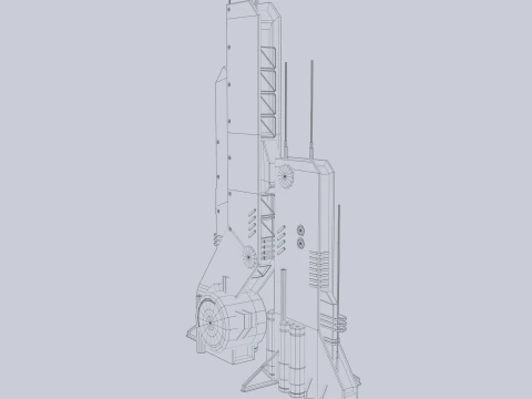 Futurystyczny budynek Model 3D