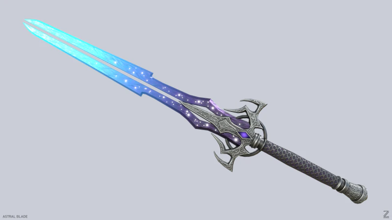 Astral blade 3D Model .c4d .max .obj .3ds .fbx .stl .blend
