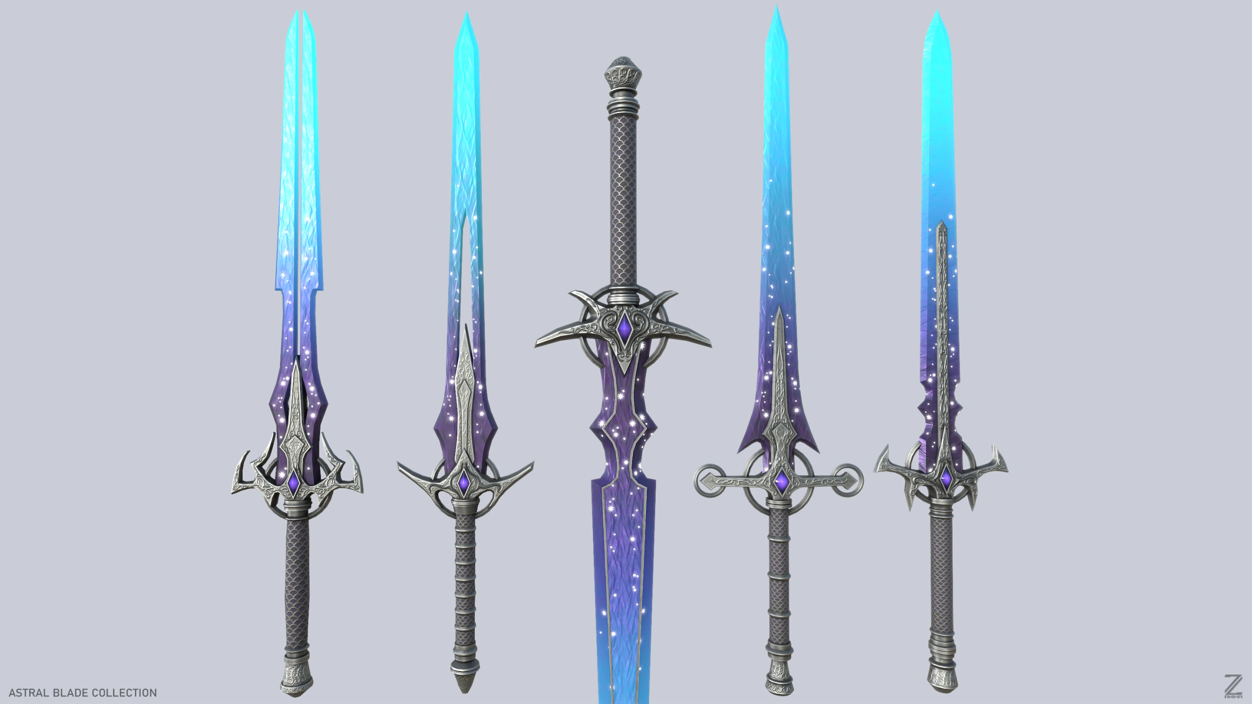 Collezione di lame astrali Modello 3D .c4d .max .obj .3ds .fbx .stl .blend 