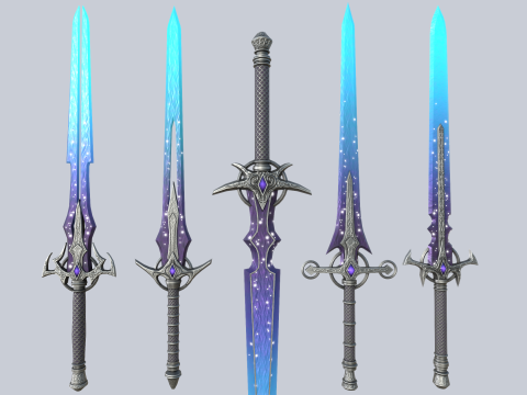 Astral blade collection Modello 3D