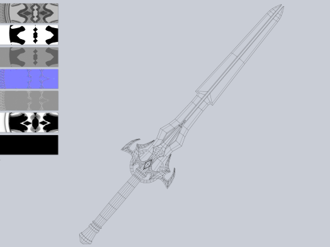 Astral blade collection 3D Model