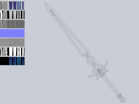 Astral blade collection 3D Model