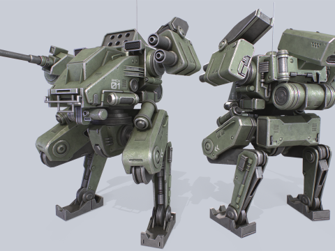 Battle Mech 3D Model