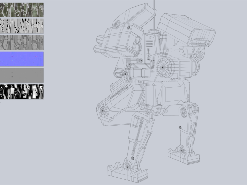 Battle Mech 3D 模型