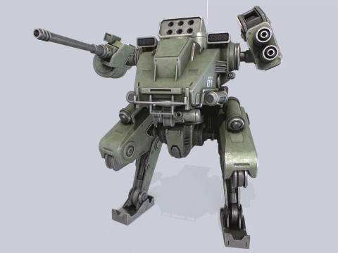 Mech da battaglia Modello 3D