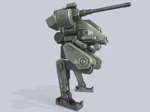 Mech da battaglia Modello 3D