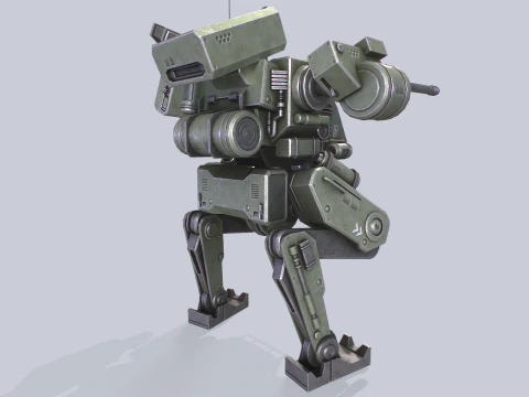 Mech da battaglia Modello 3D