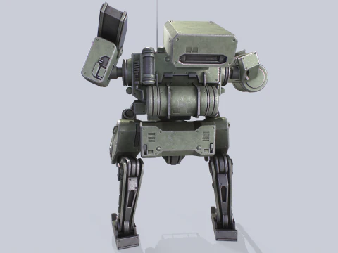 Mech da battaglia Modello 3D