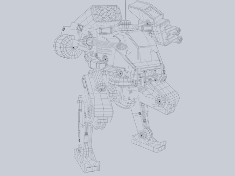 Battle Mech 3D 模型