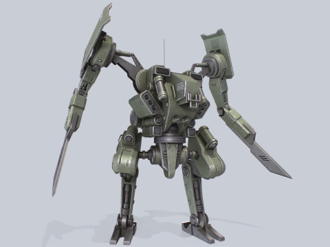 Battle Mech 3D Model
