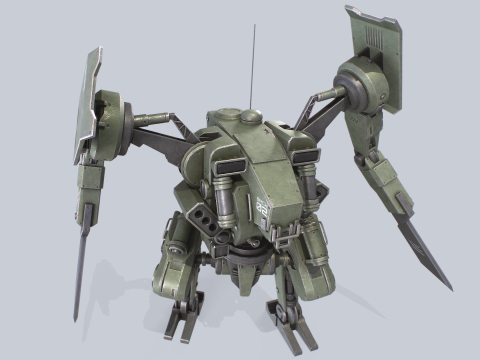 Battle Mech 3D Model