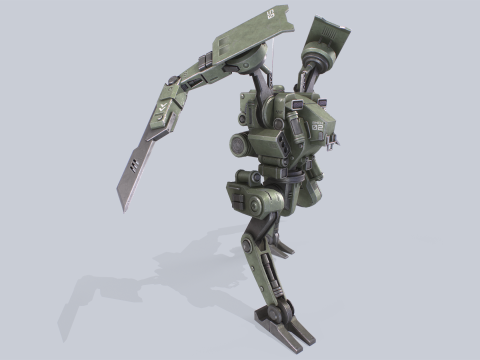 Battle Mech 3D Model