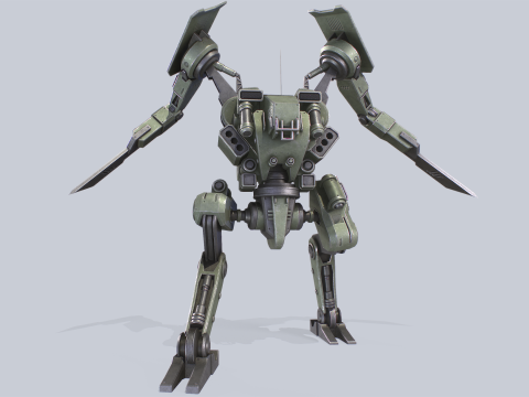 Battle Mech 3D Model