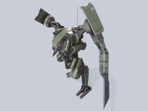 Battle Mech 3D Model