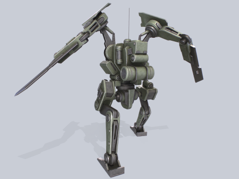 Battle Mech 3D Model