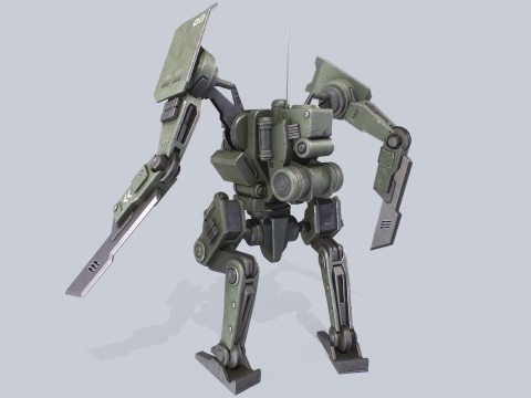 Battle Mech 3D Model