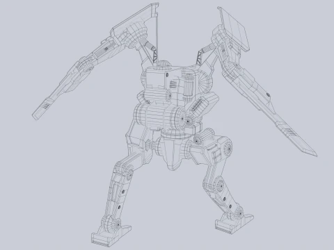 배틀메크 3D 모델