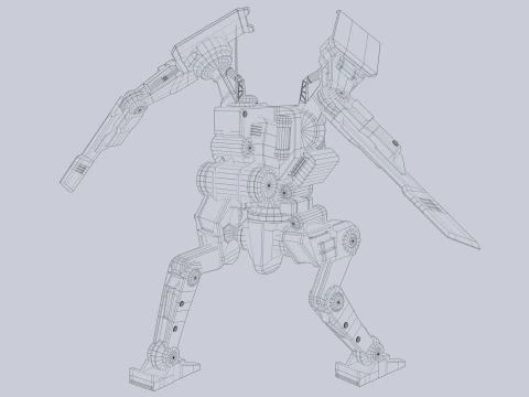 배틀메크 3D 모델