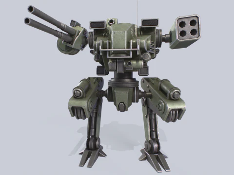 Mech da battaglia Modello 3D