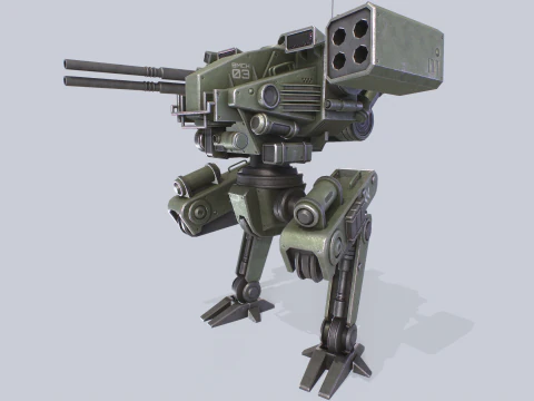 Mech da battaglia Modello 3D