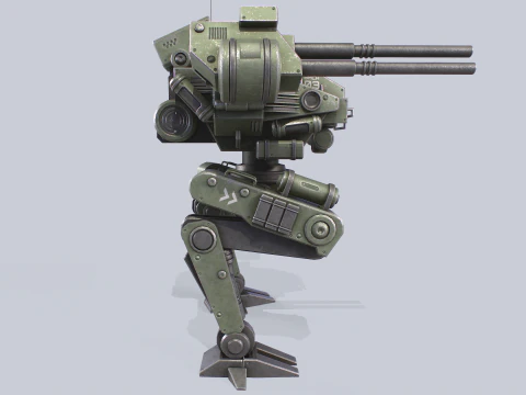 Mech da battaglia Modello 3D