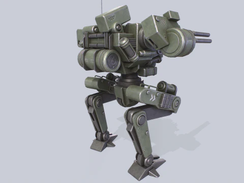 Mech da battaglia Modello 3D
