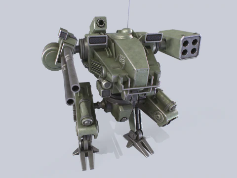 Mech da battaglia Modello 3D