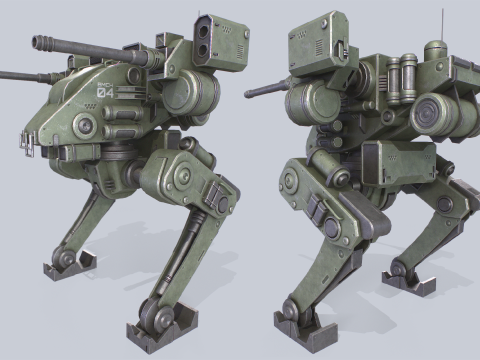 Battle Mech 3D Model