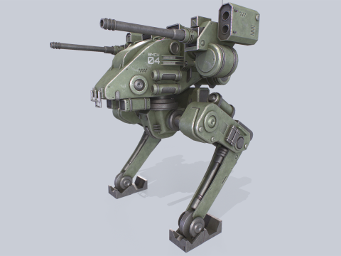 Battle Mech 3D Model