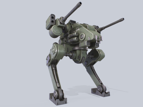 Battle Mech 3D Model