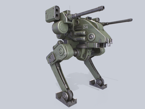 Battle Mech 3D Model