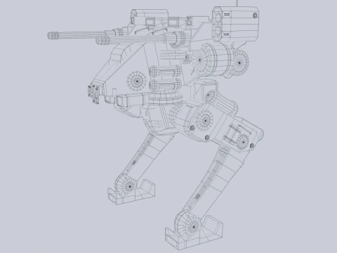 Battle Mech 3D Model