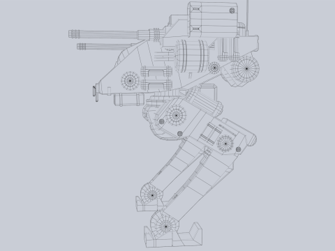 Battle Mech 3D Model
