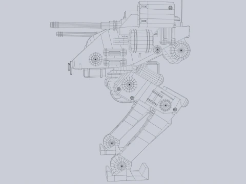 Battle Mech 3D Model