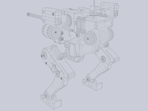 Battle Mech 3D Model