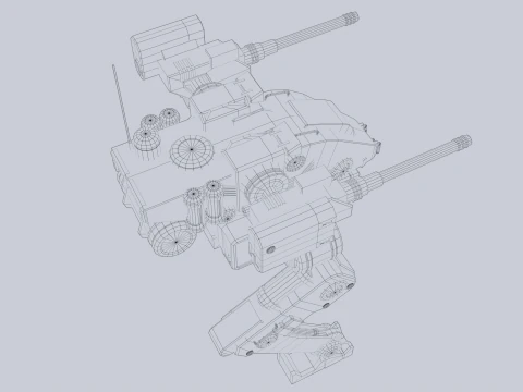 Battle Mech 3D Model