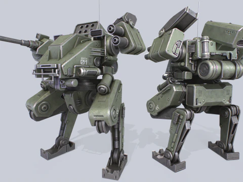 Battle Mech collection 3D Model