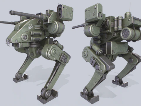 Battle Mech collection 3D Model