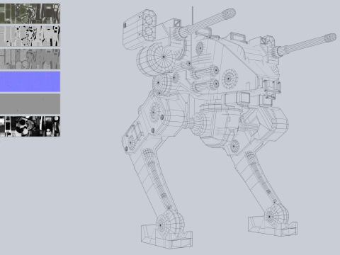 Battle Mech collection Modelo 3D