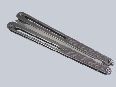 Butterfly knife 3D Model