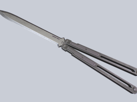 Butterfly knife 3D Model