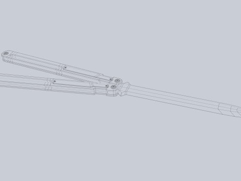 Butterfly knife 3D Model
